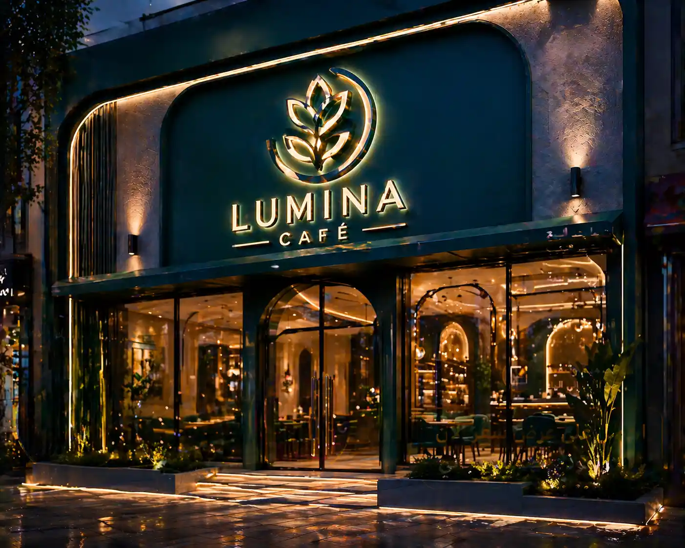 يفط محلات 3d مبتكرة للمحلات و الكافيهات