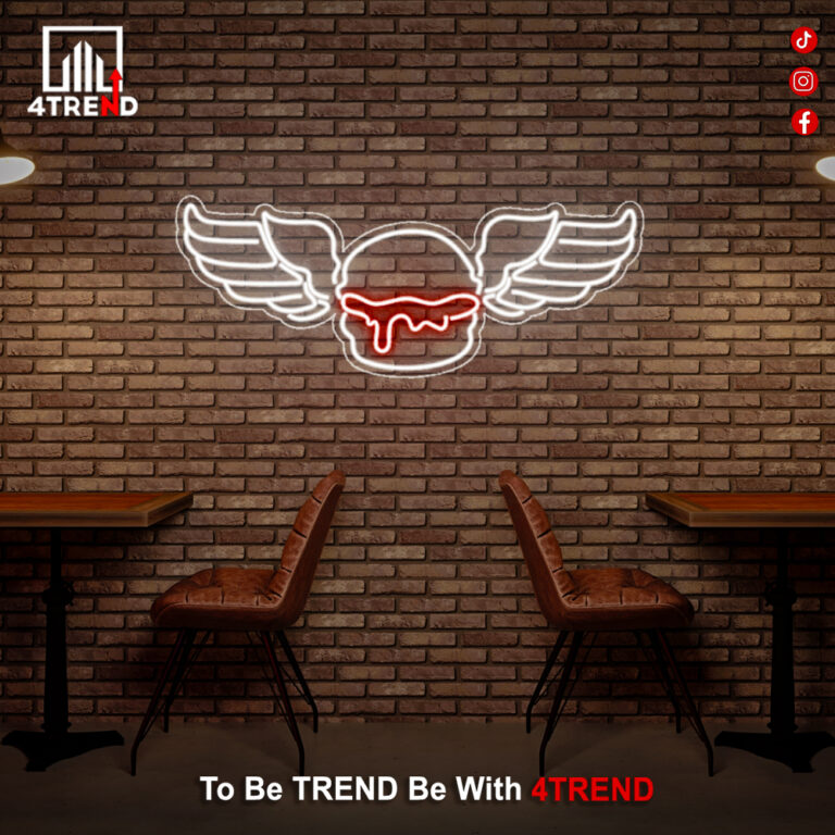 لافتة نيون "برجر" للمطاعم