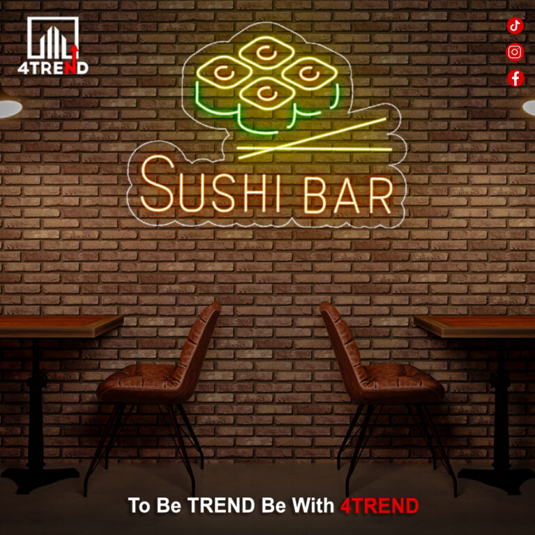 لافتة نيون ليد – ديكور لمطعم سوشي