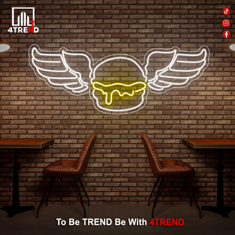 لافتة نيون "برجر" للمطاعم