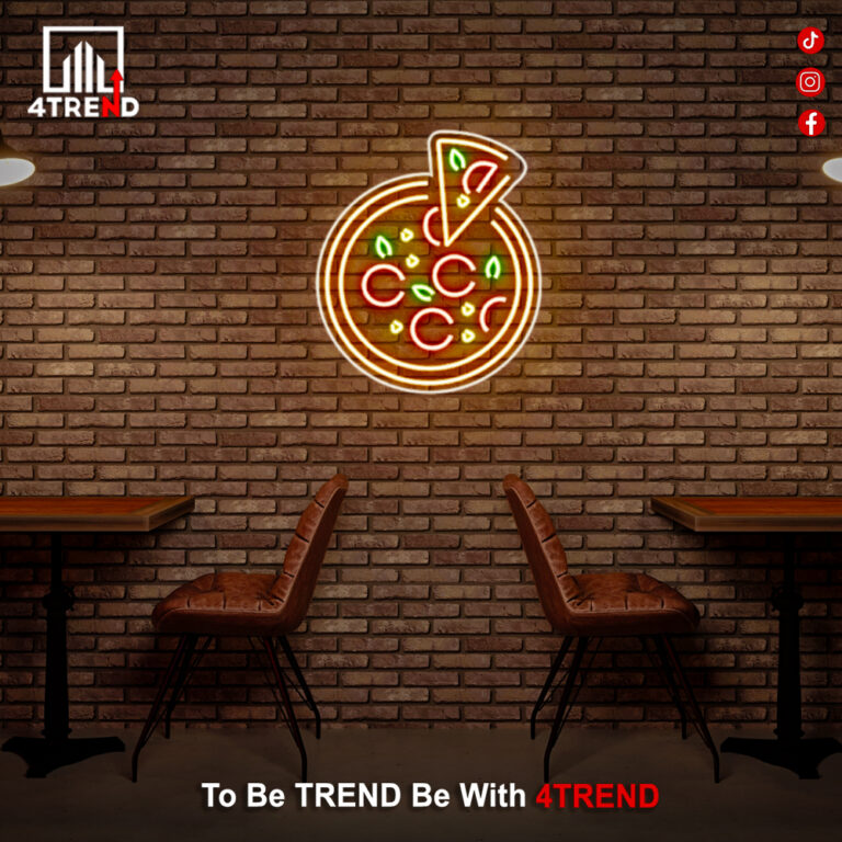 لافتة نيون ليد - ديكور لمطعم بيتزا