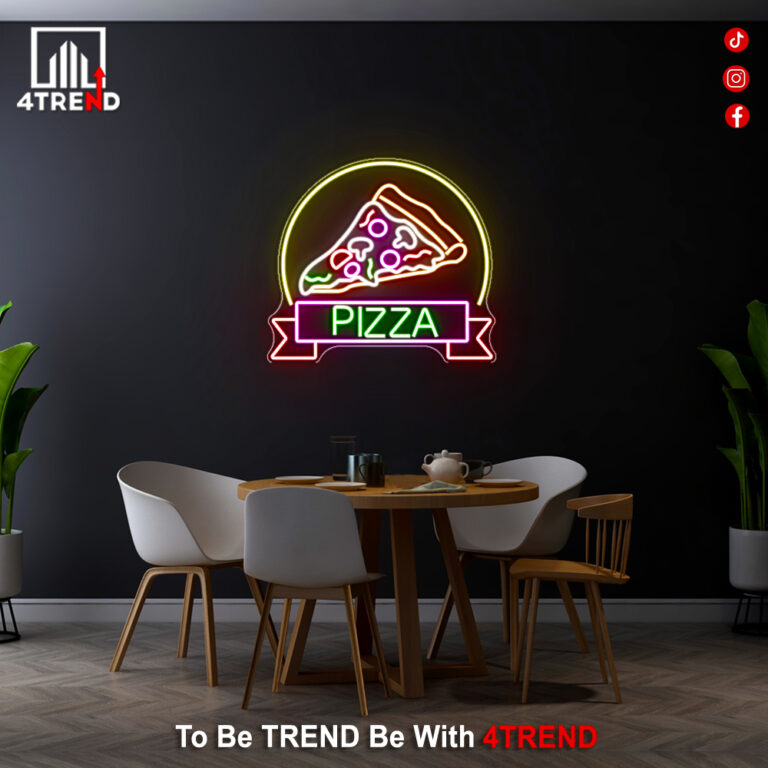 لافتة نيون "بيتزا"– ديكور للمطاعم