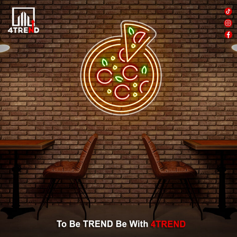 لافتة نيون ليد - ديكور لمطعم بيتزا