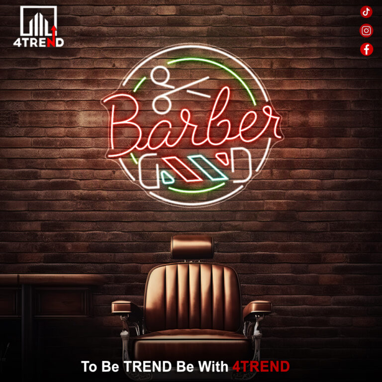 لافتة نيون ليد– ديكور صالون حلاق