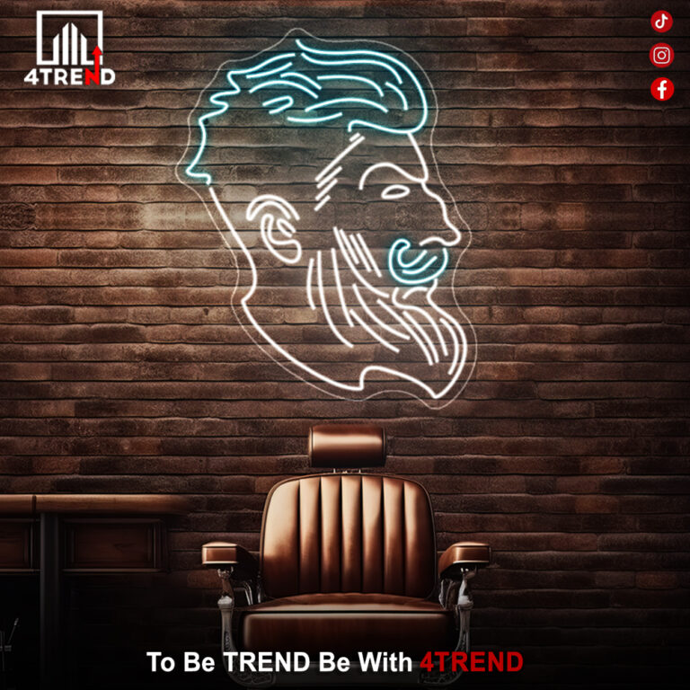 لافتة نيون – ديكور صالون حلاق