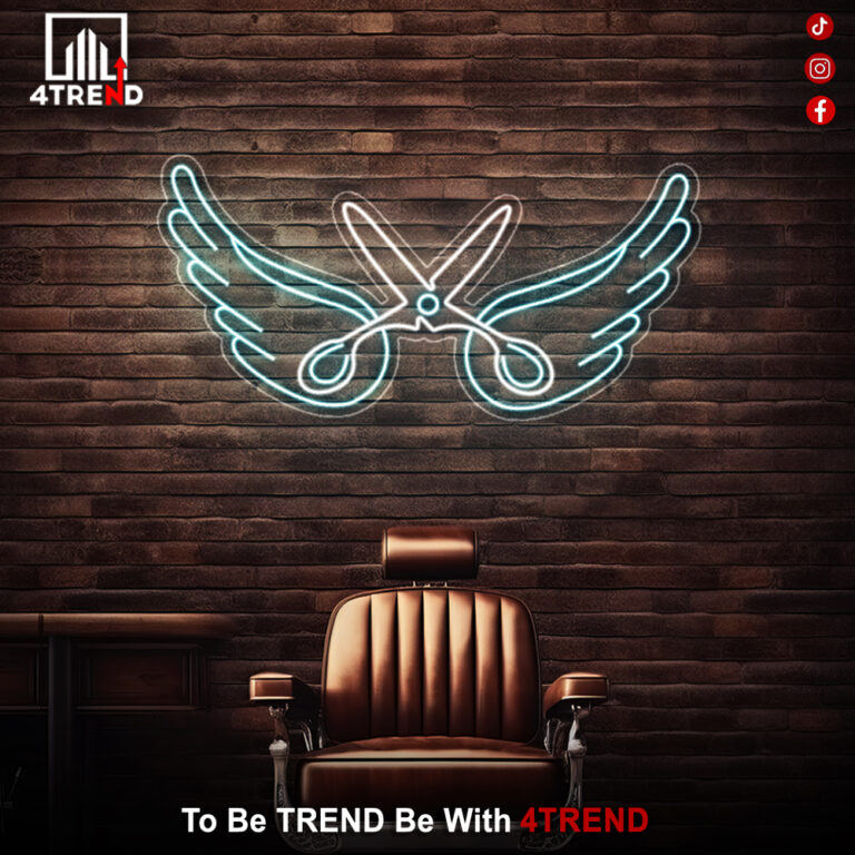 لافتة نيون – ديكور صالون حلاقة