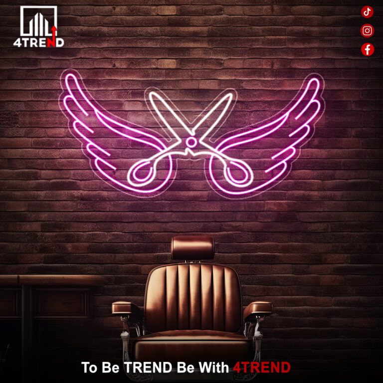 لافتة نيون – ديكور صالون حلاقة