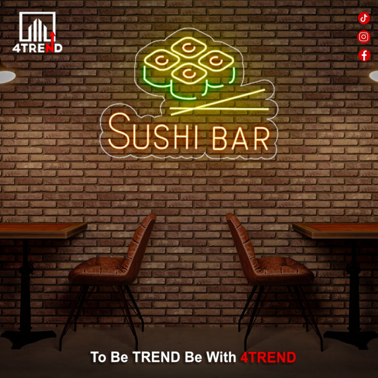 لافتة نيون ليد – ديكور لمطعم سوشي
