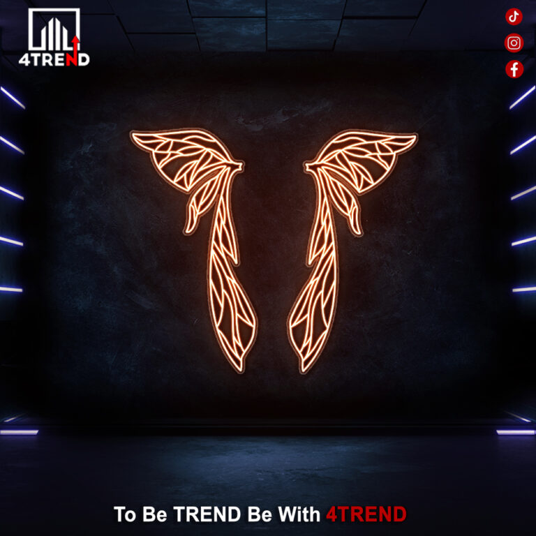 ديكور نيون "اجنحة نيون مضيئة"