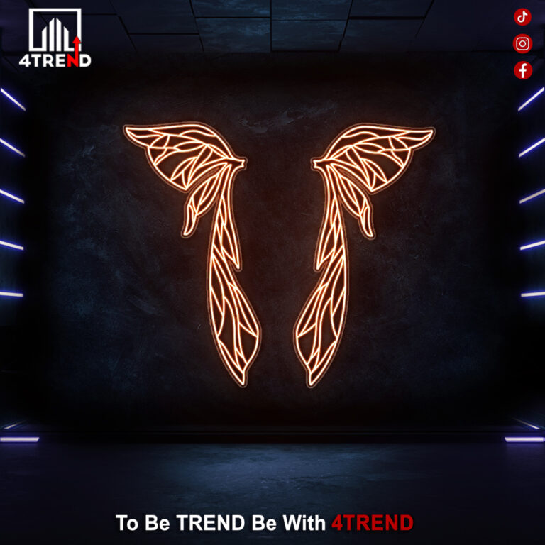 ديكور نيون "اجنحة نيون مضيئة"