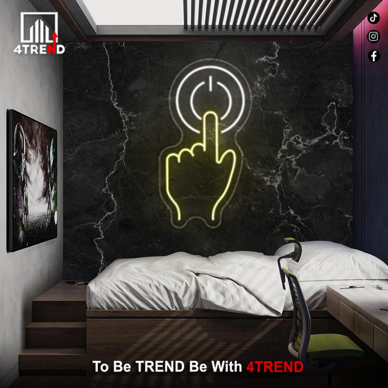 لافتة نيون مضيئة - ديكور غرفة الجيمنج