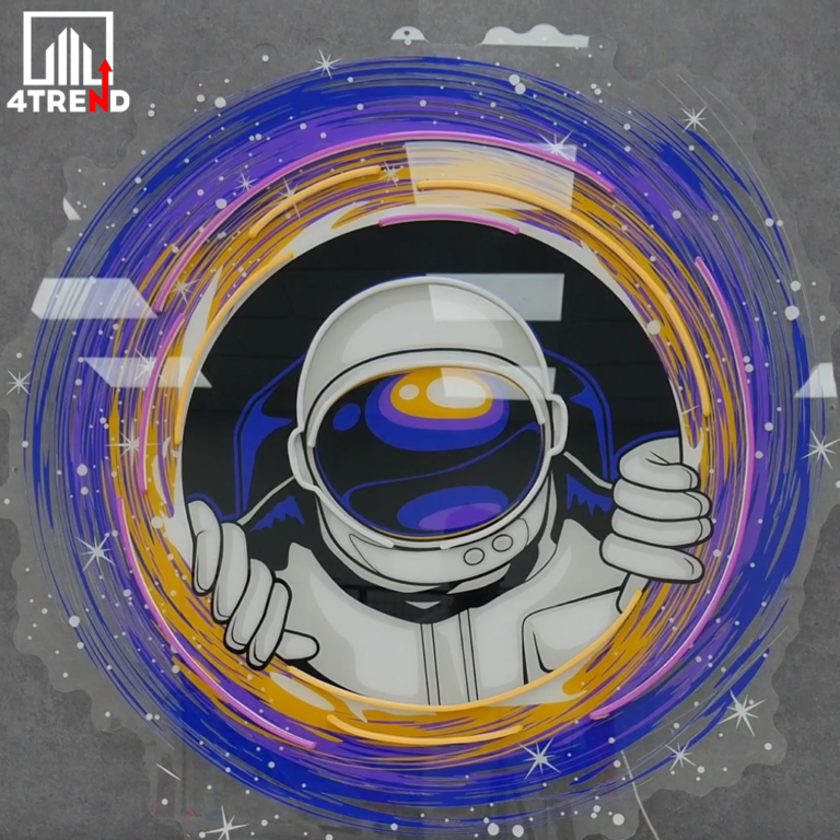 Astronauts Black Holes LED Neon Sign Light Pop Art (5)