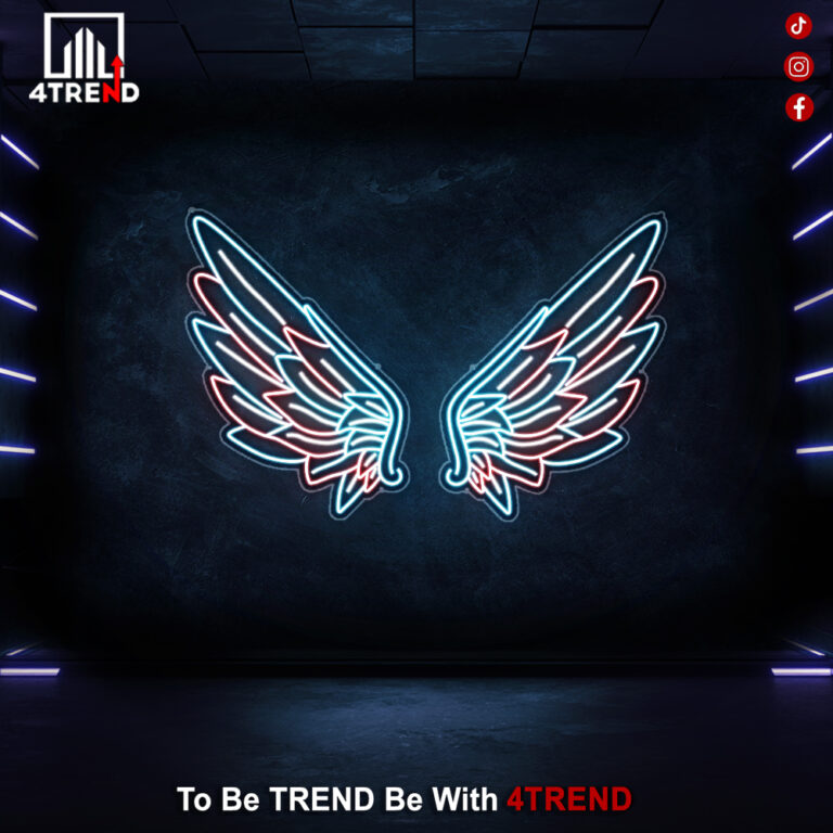 جناحات ملاك نيون مضيئة - ديكور نيون للتصوير