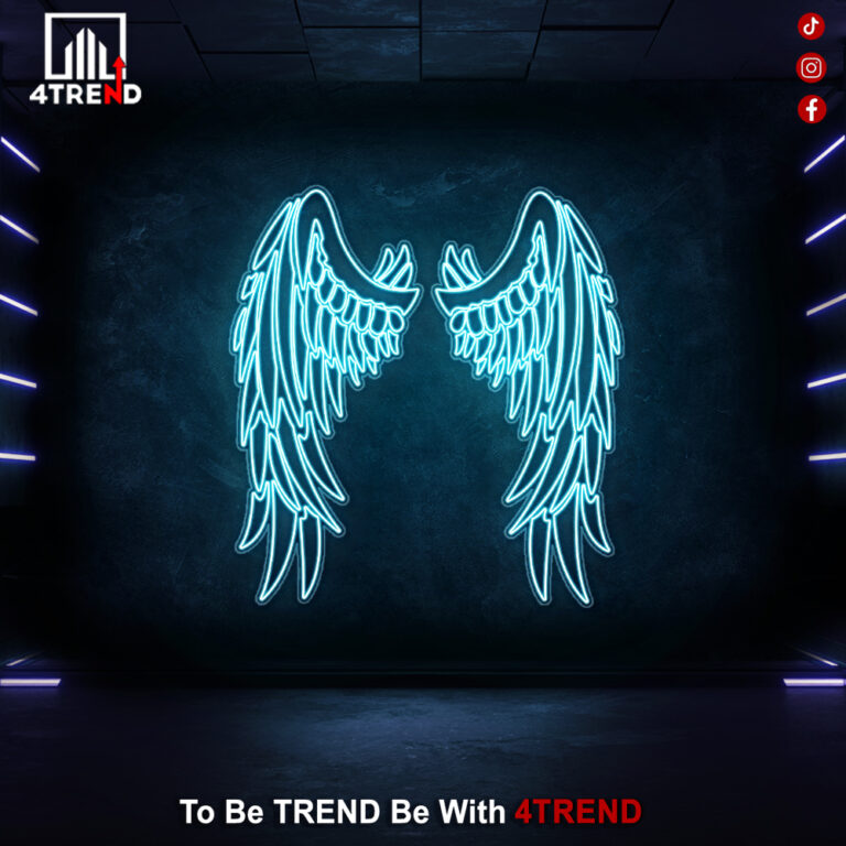 ديكور أجنحة نيون ليد - ديكور للكافيهات