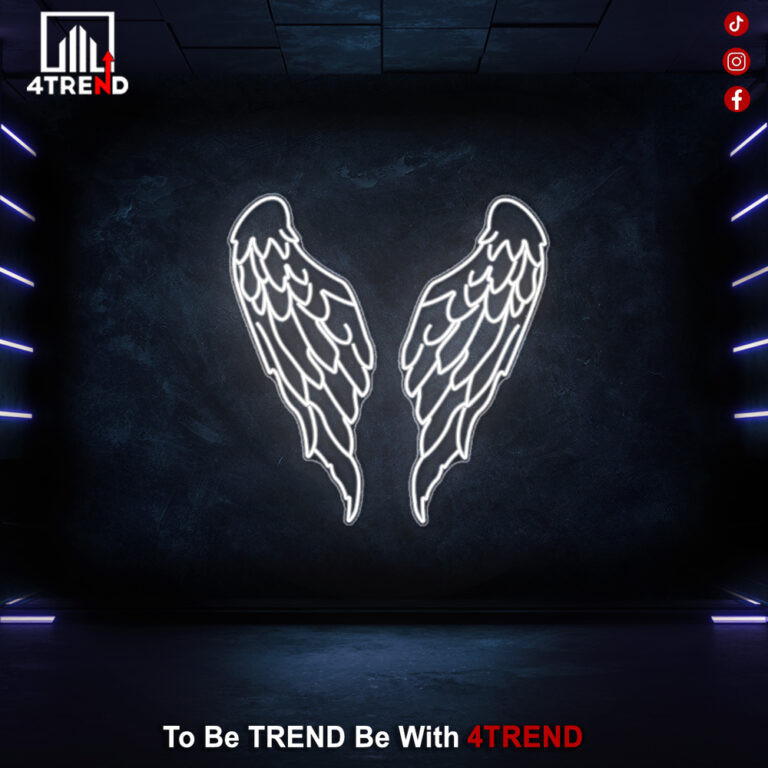 جناحات ملاك نيون ليد - ديكور نيون للتصوير