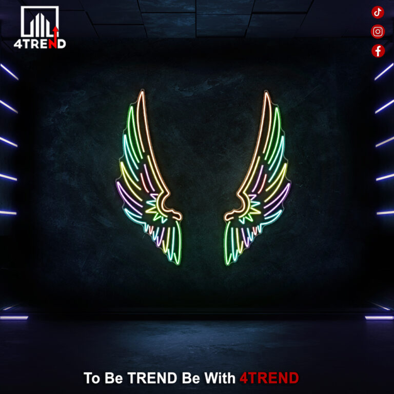 اجنحة ملاك نيون ليد - ديكور للتصوير