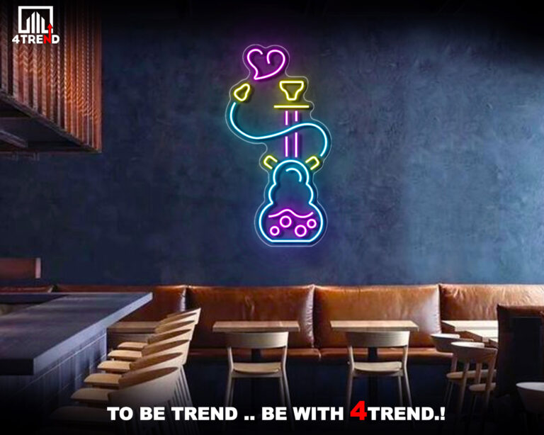 ديكور نيون "شيشة" - ديكور للكافيهات