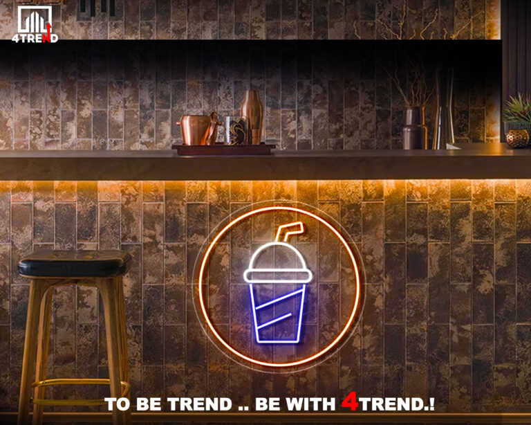 لافتة نيون مضيئة - ديكور الكافيهات