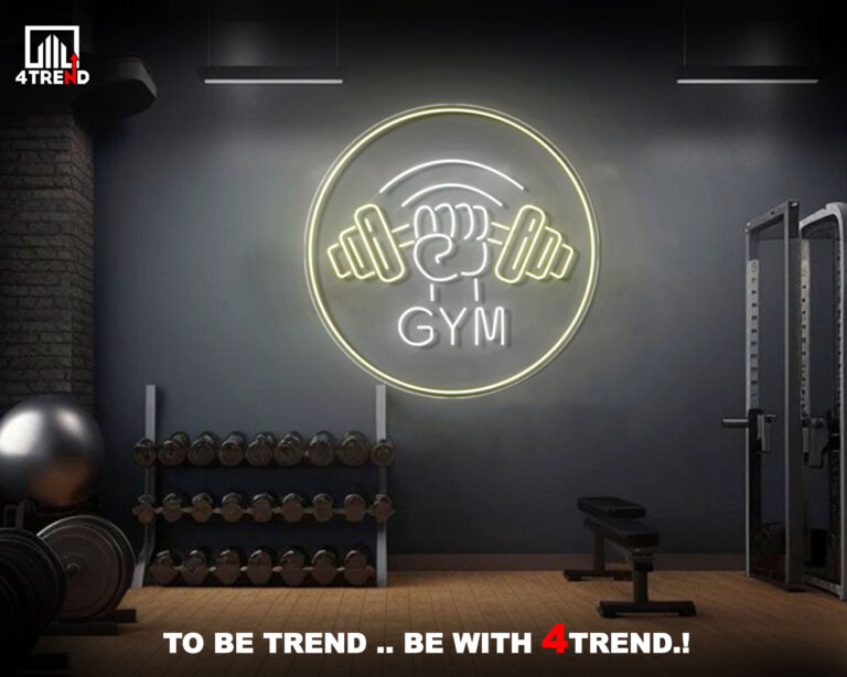 ديكور نيون رياضي LED لصالة GYM