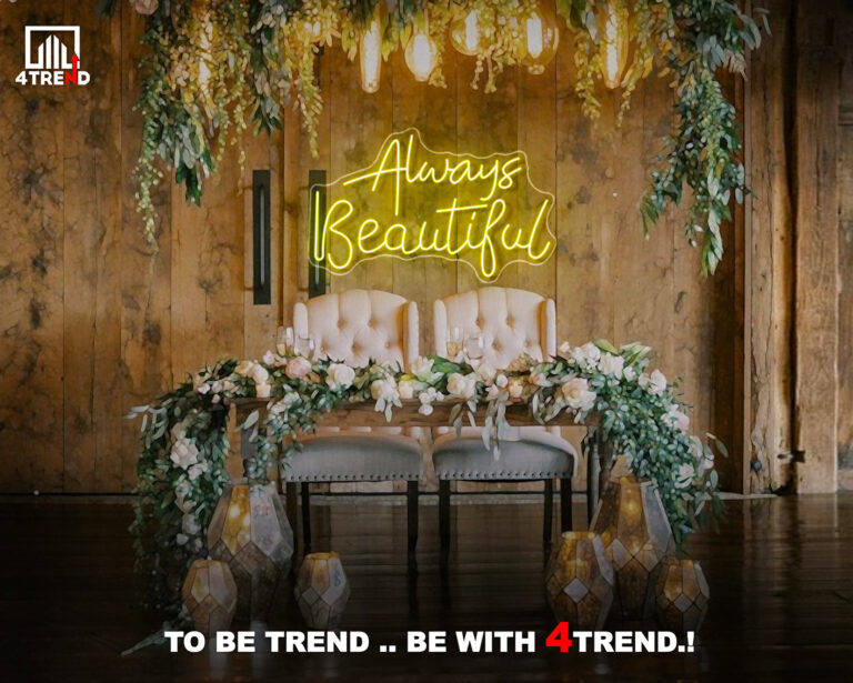 لافتة نيون مضيئة - ديكور حفلة خطوبة