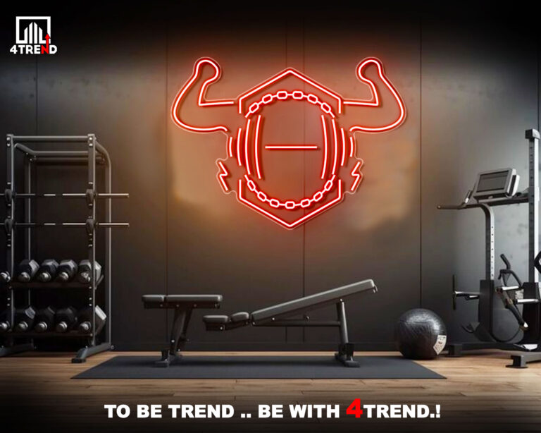 لافتة نيون مضيئة - ديكور صالة GYM