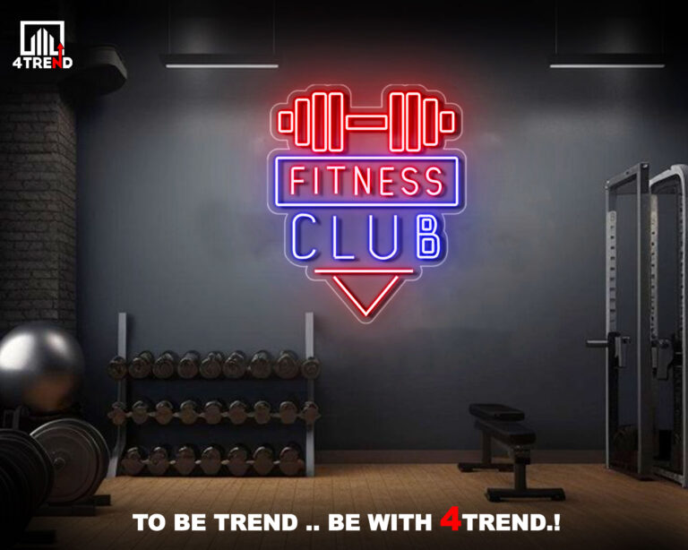ديكور نيون لصالة الجيم - ديكور للجيم والنوادي