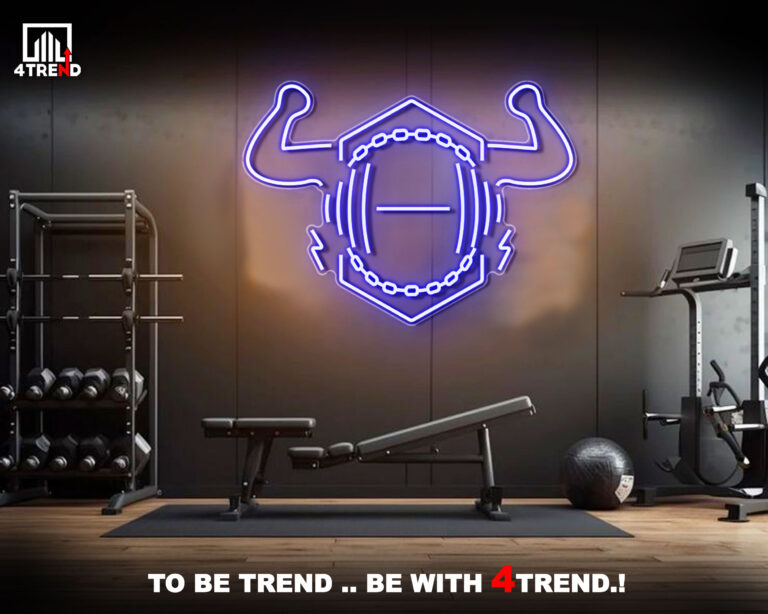 لافتة نيون مضيئة - ديكور صالة GYM