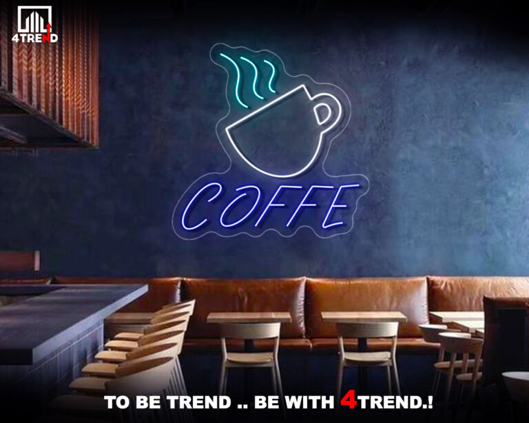 ديكور نيون لمحلات القهوة و الكافيهات