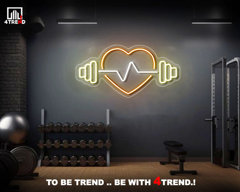 أفضل لافتات نيون لصالات الجيم