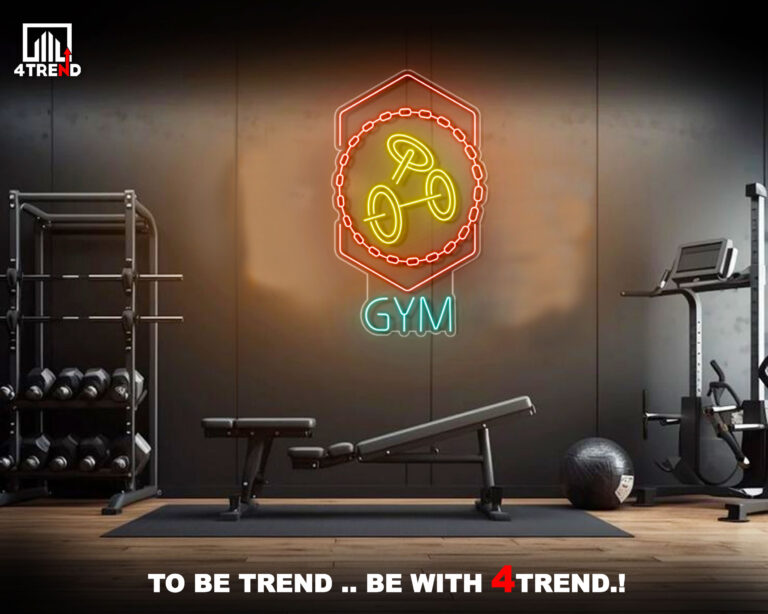 ديكور نيون لصالة GYM