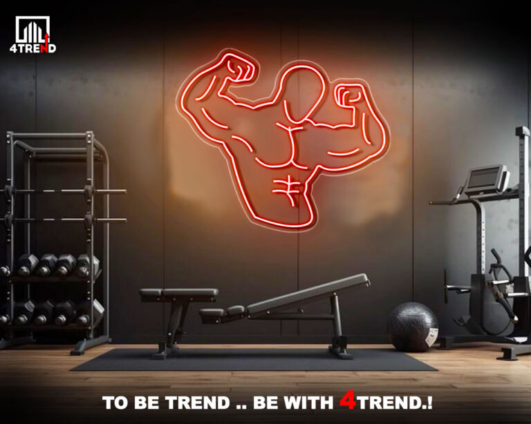 ديكور نيون لصالات الجيم