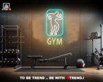 ديكور نيون لصالة الرياضة - ديكور الجيم