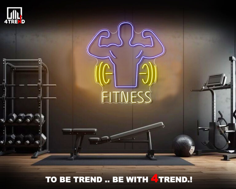 لافتة نيون رياضية لصالة الجيم