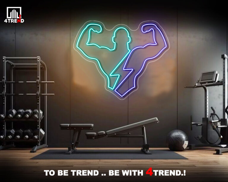 ديكور الجيم - نيون مضئ