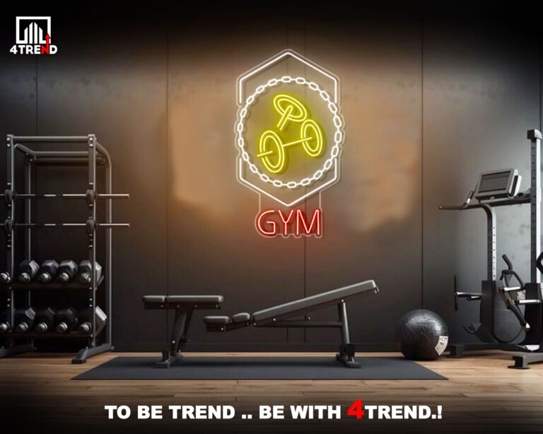 ديكور نيون لصالة GYM